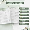 Schwangerschaftstagebuch zum Ausfüllen – 96 Seiten, Eukalyptus & Goldprägung