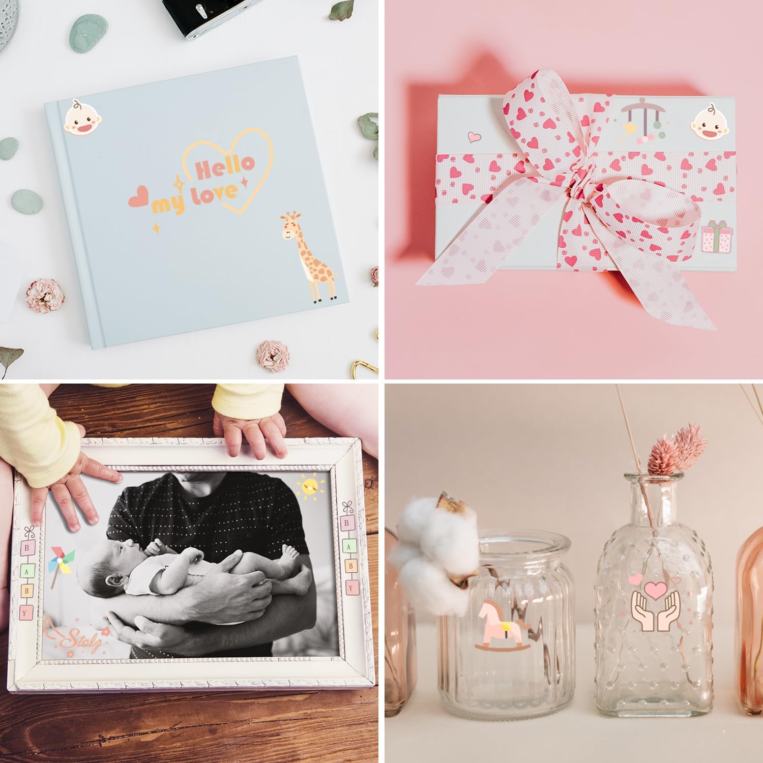 Sticker Babyalbum: 180+ Motiv-Set für Babyparty & Scrapbooking Sticker Babyalbum: 180+ Motiv-Set für Babyparty & Scrapbooking