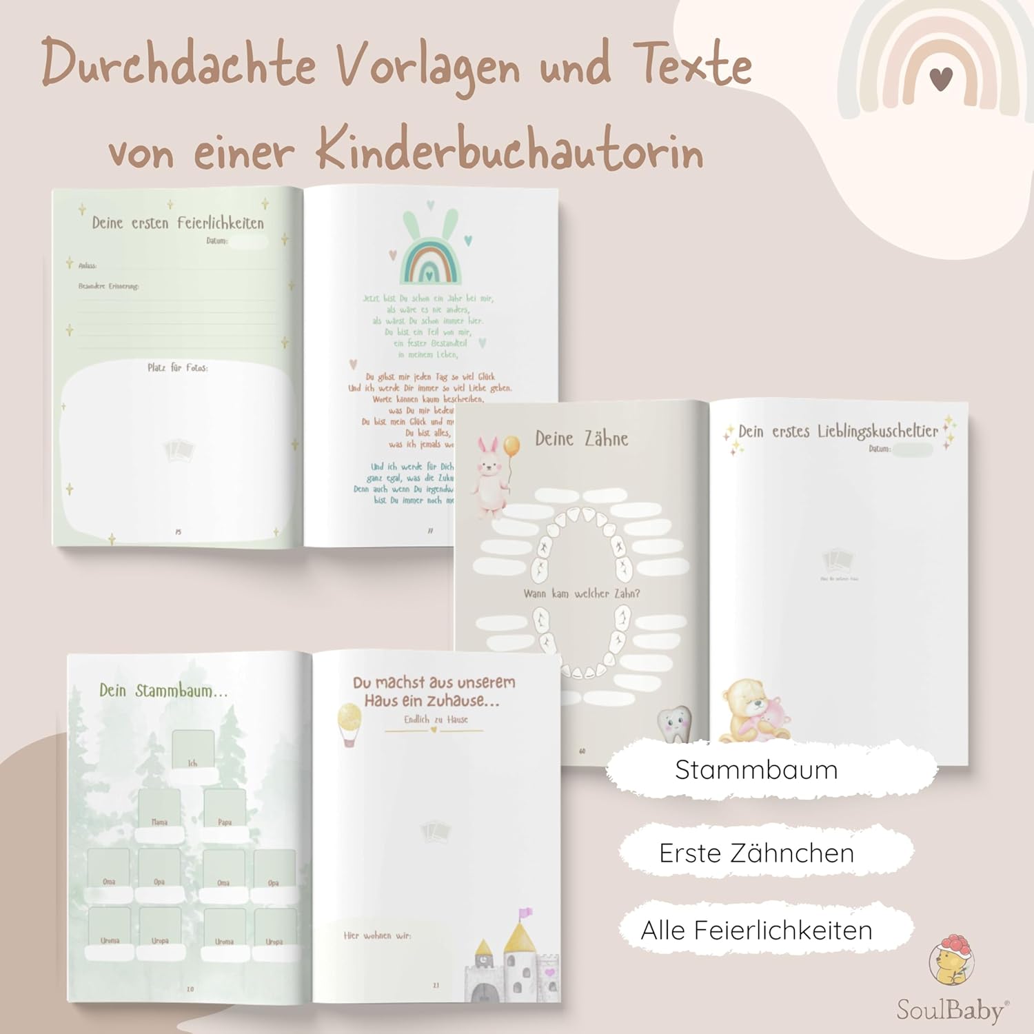 SOULBABY® Mein erstes Jahr Babyalbum - Erinnerungen für die Ewigkeit SOULBABY® Mein erstes Jahr Babyalbum - Erinnerungen für die Ewigkeit