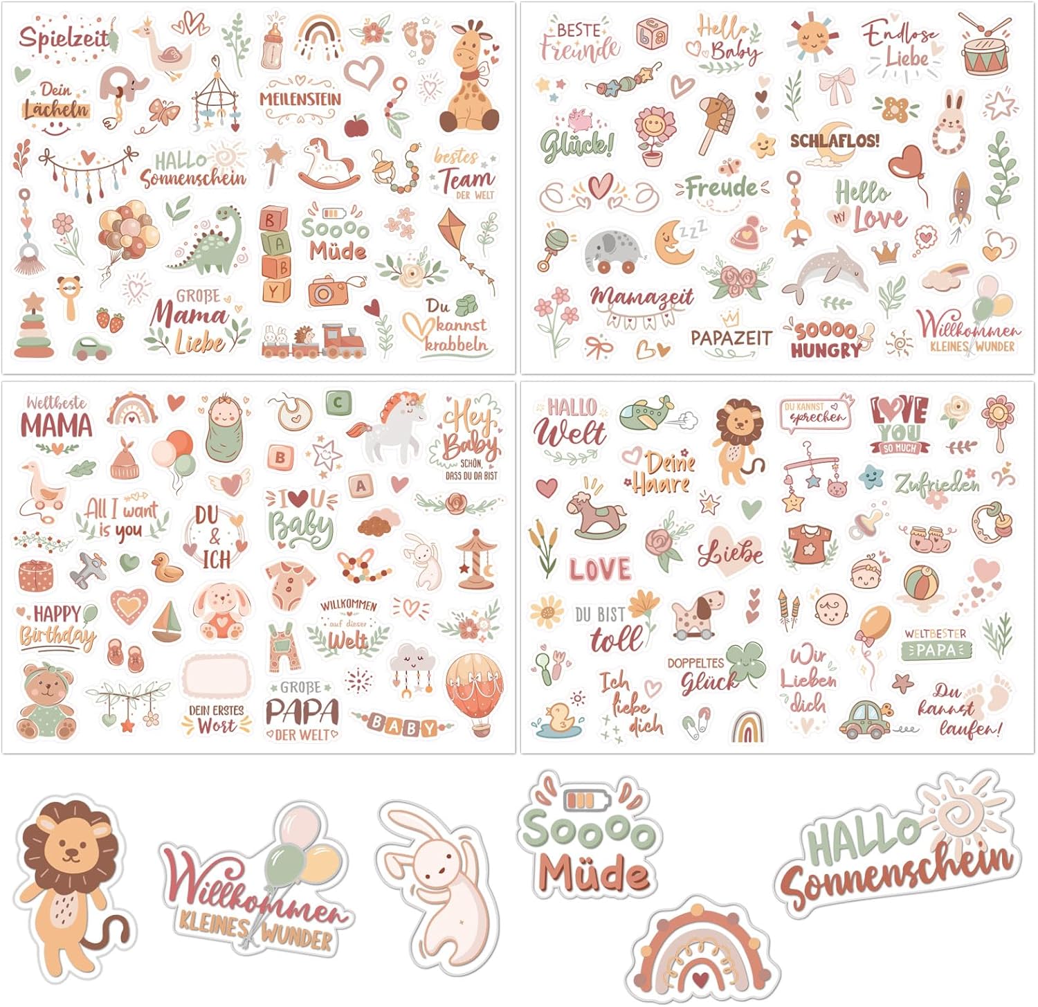 COLOFALLA A4 Baby Fotoalbum Sticker für Taufe und Baby Partys COLOFALLA A4 Baby Fotoalbum Sticker für Taufe und Baby Partys