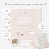 mintkind Erinnerungsalbum Kindheit Beige (0–10 Jahre) mit Sticker-Set