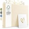 Zenacolor Fotoalbum zum Selbstgestalten 30×22 cm – Leinen Beige
