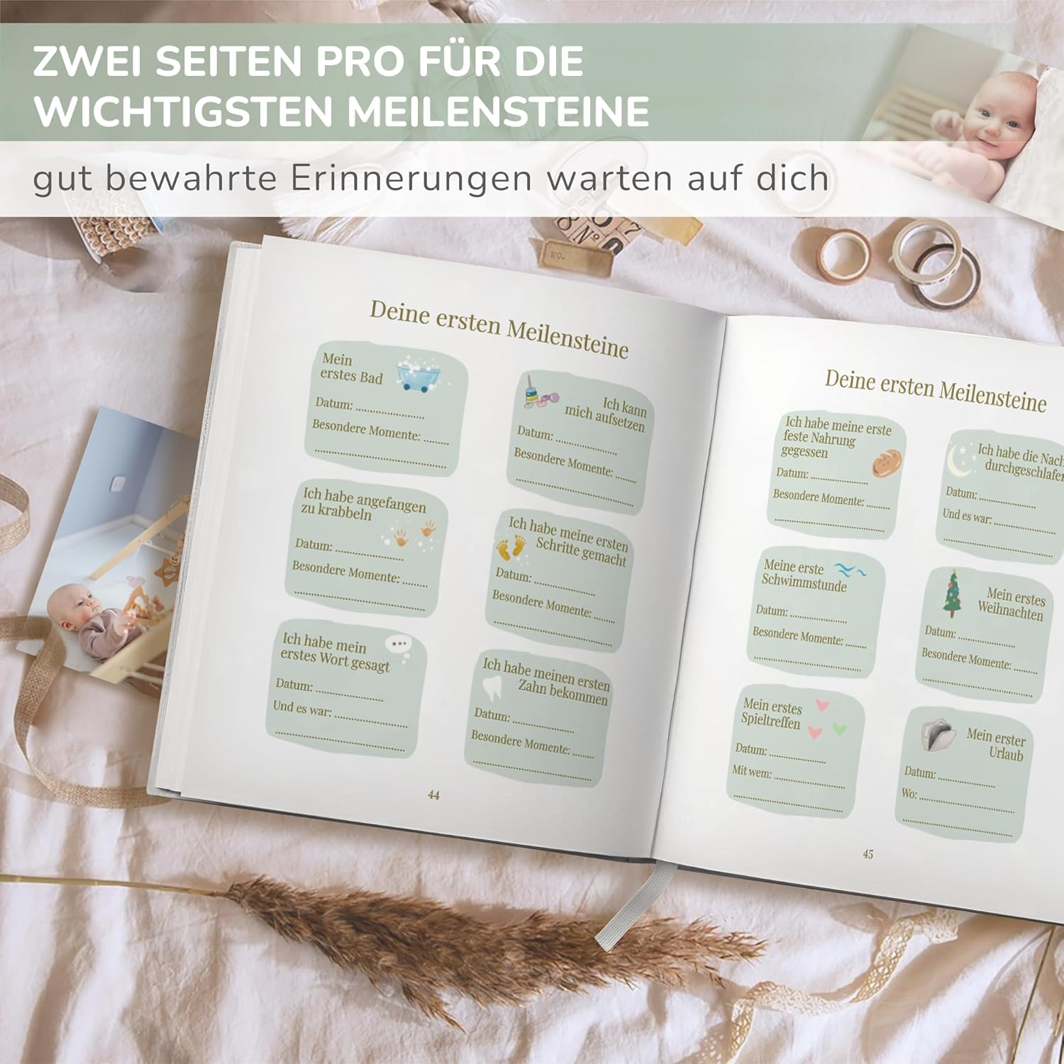 Tiny Trees® Babyalbum 'Mein erstes Jahr' - Fotoalbum zum Eintragen Tiny Trees® Babyalbum 'Mein erstes Jahr' - Fotoalbum zum Eintragen