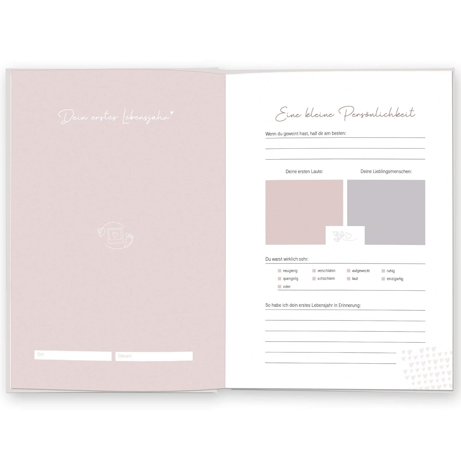 LEAF & GOLD® Babybuch: Erinnerungen vom 1. bis 18. Jahr