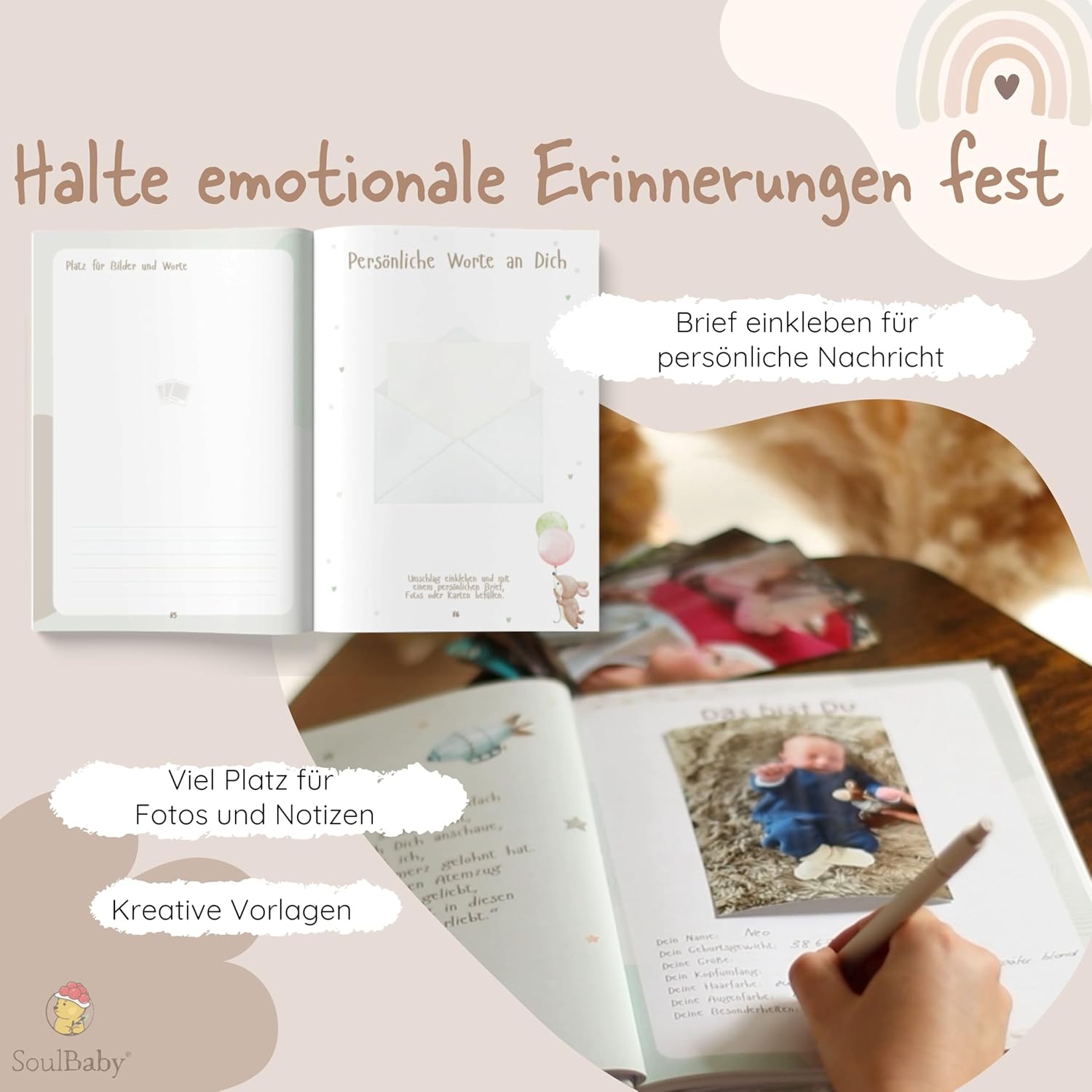 SOULBABY® Mein erstes Jahr Babyalbum - Erinnerungen für die Ewigkeit SOULBABY® Mein erstes Jahr Babyalbum - Erinnerungen für die Ewigkeit