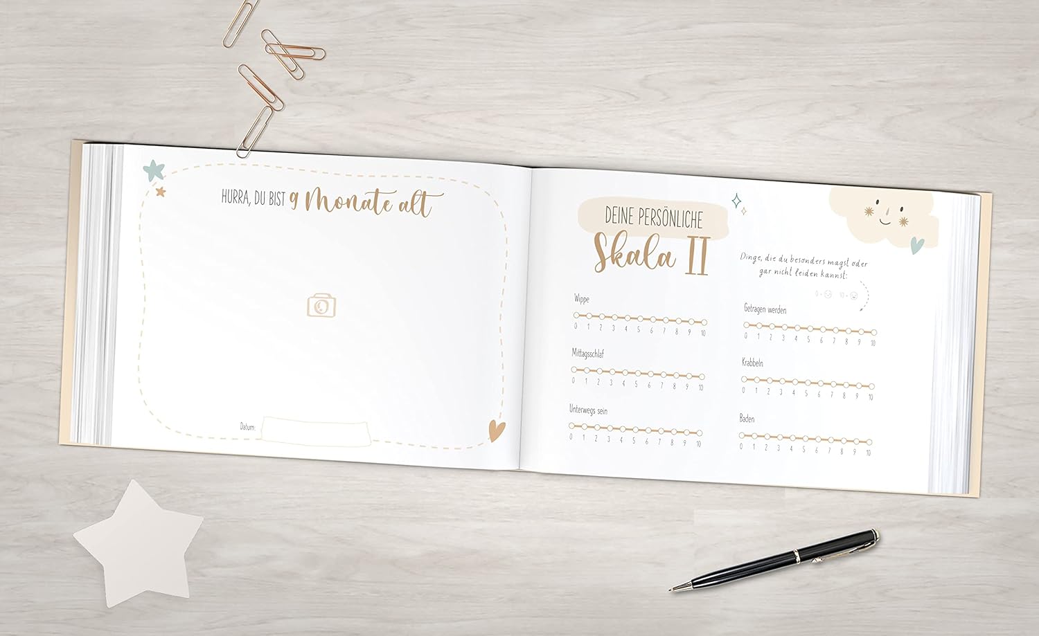 Personalisiertes Babyalbum – Mein erstes Jahr, 104 Seiten Personalisiertes Babyalbum – Mein erstes Jahr, 104 Seiten