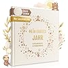Eulentaler Babyalbum „Boho" – Echtes Leinencover mit Goldprägung