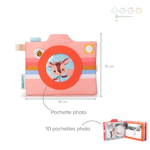 Lilliputiens Baby-Fotoalbum „Stella das Reh" – 10 Fototaschen, ab 9 Monaten