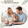 Babytagebuch „Mein erstes Jahr" Leinen mit Waldtieren – 88 Seiten & Abdruck-Set