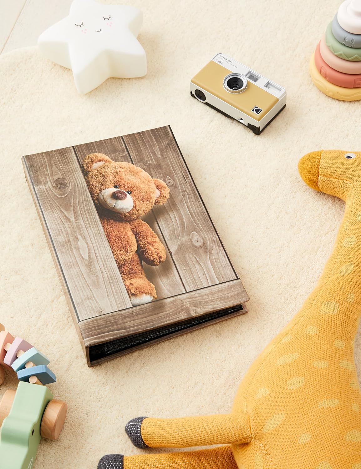 Hama Kinder-Fotoalbum mit 100 Seiten und Teddybär-Motiv