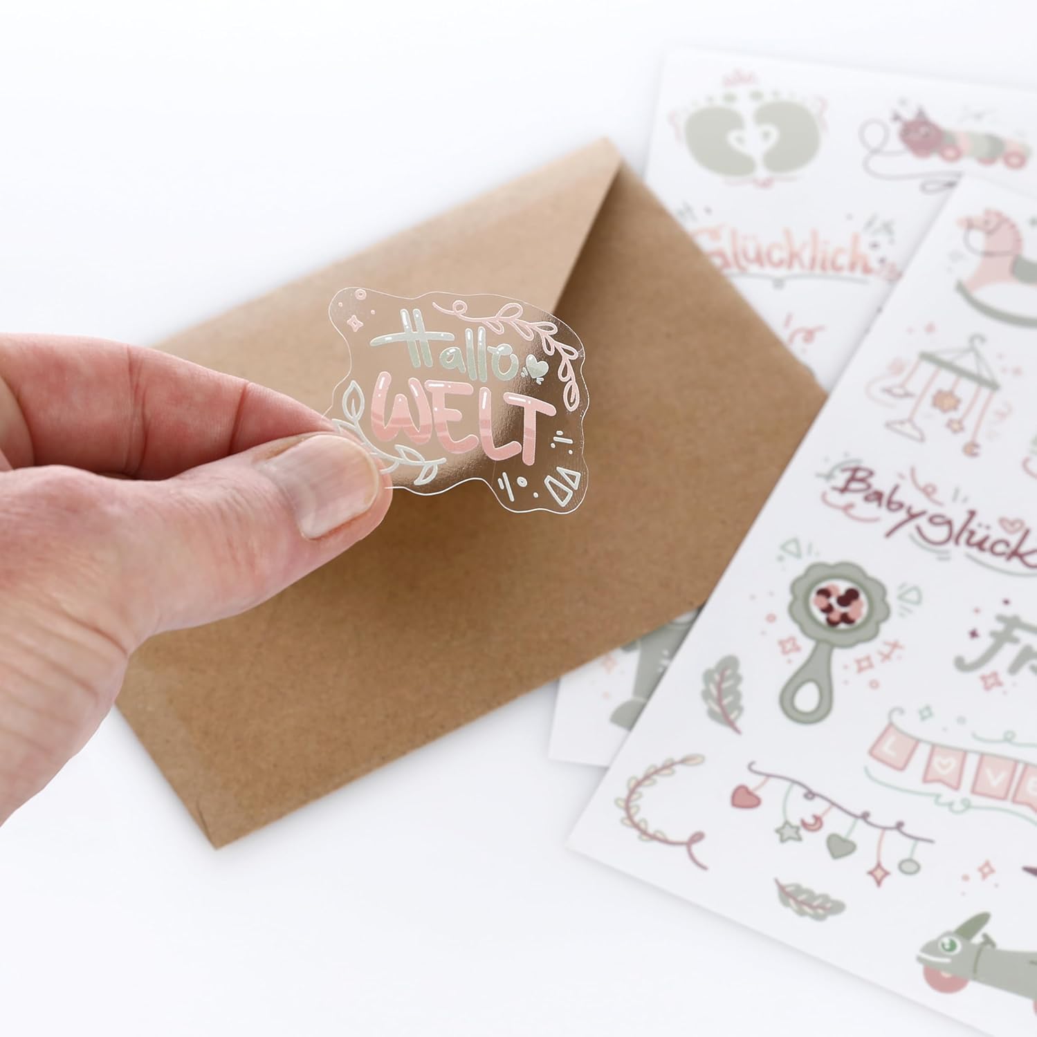 CraftWerk Baby Sticker Set – 165 Deko Aufkleber für unvergessliche Momente CraftWerk Baby Sticker Set – 165 Deko Aufkleber für unvergessliche Momente