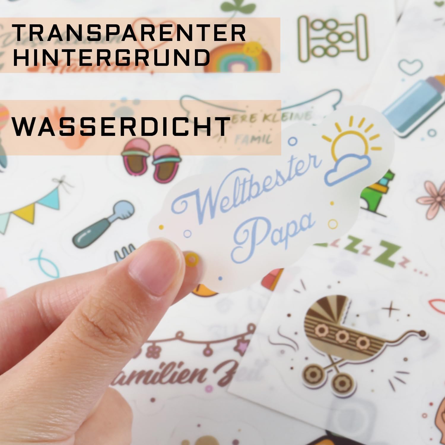 Sticker Babyalbum: 180+ Motiv-Set für Babyparty & Scrapbooking Sticker Babyalbum: 180+ Motiv-Set für Babyparty & Scrapbooking