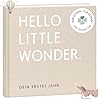 mintkind Babytagebuch „Mein erstes Jahr" Coffee Table Edition – Leinen Beige