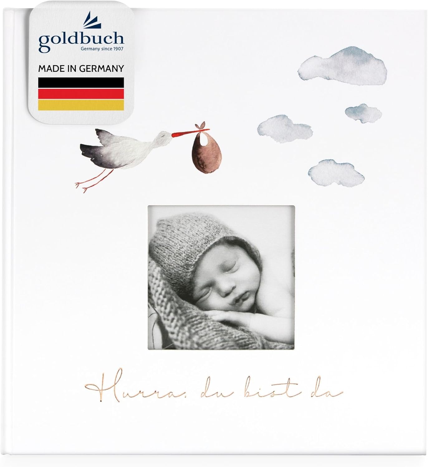 Goldbuch Babyalbum 'Hurra - Du bist da!', Kunstdruckeinband, 62 Seiten Goldbuch Babyalbum 'Hurra - Du bist da!', Kunstdruckeinband, 62 Seiten