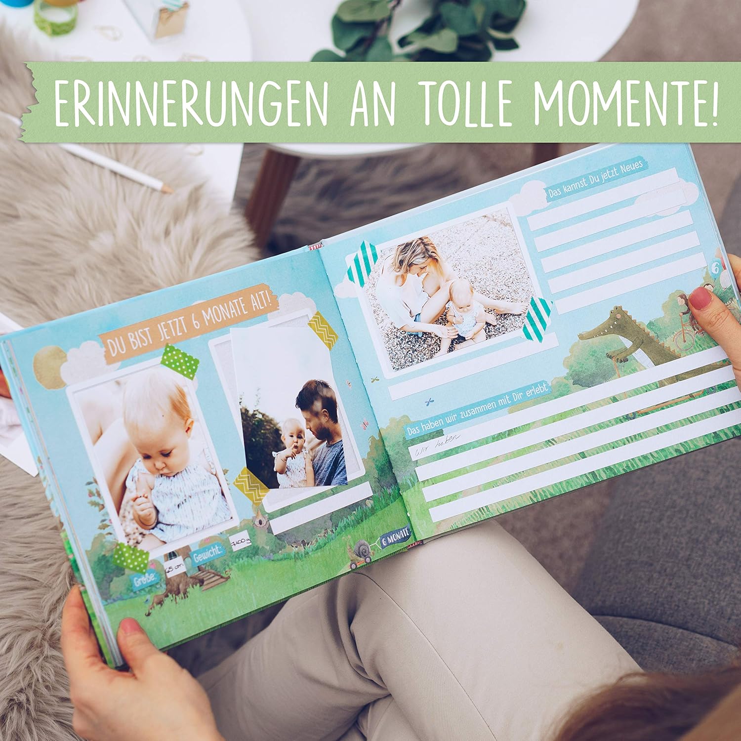 TWIVEE Babyalbum - Mein erstes Jahr - Unisex Erinnerungsbuch TWIVEE Babyalbum - Mein erstes Jahr - Unisex Erinnerungsbuch