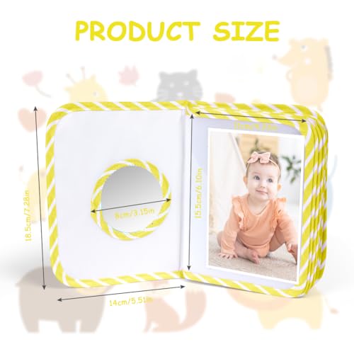 Aolso Baby-Stofffotoalbum mit Anhänger – 17 Fotos, ab 0 Monaten