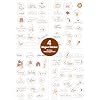 Babyalbum „Mein erstes Jahr" A4 – 88 Seiten, Boho, mit Stickern