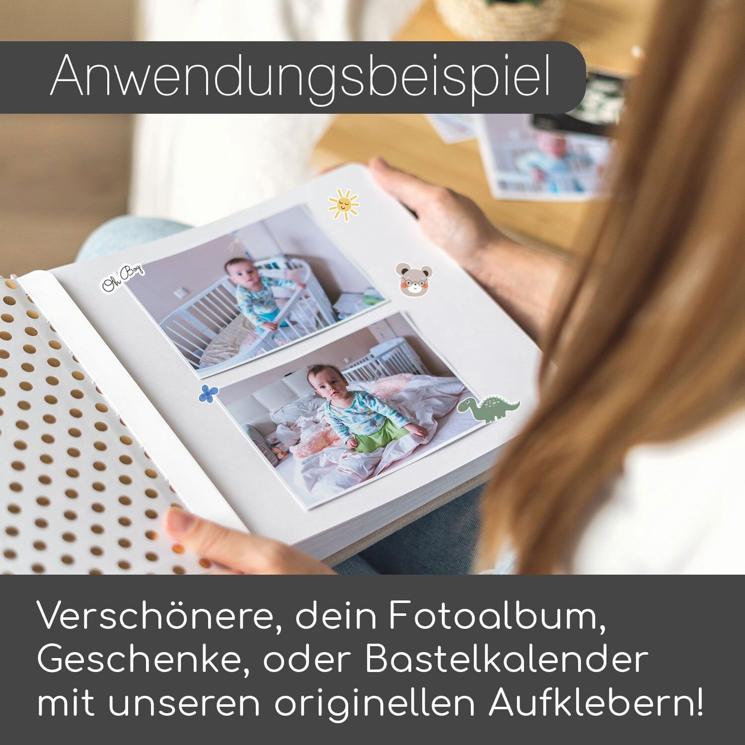 DIY Scrapbooking-Aufkleber-Set für Kinder und Fotoalben | Über 200 Sticker DIY Scrapbooking-Aufkleber-Set für Kinder und Fotoalben | Über 200 Sticker