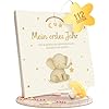 Babytagebuch „Mein erstes Jahr" – 112 Seiten, Goldprägung, FSC, 21×21 cm