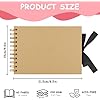 Aolso DIY-Fotoalbum Gelb – 30 schwarze Seiten, Scrapbook-Set