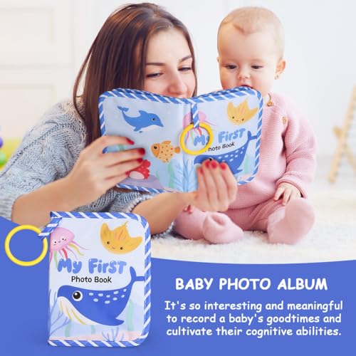 Aolso Baby-Stofffotoalbum mit Anhänger – 17 Fotos, ab 0 Monaten