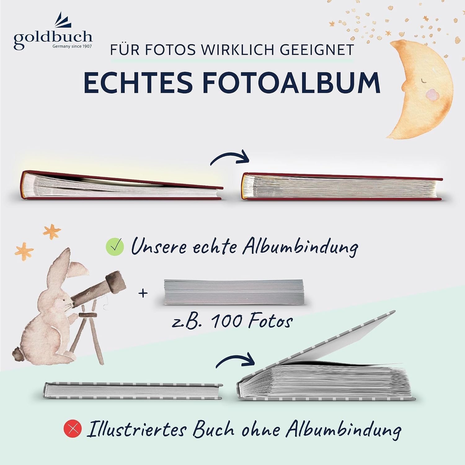Goldbuch Babyalbum 'Hurra - Du bist da!', Kunstdruckeinband, 62 Seiten Goldbuch Babyalbum 'Hurra - Du bist da!', Kunstdruckeinband, 62 Seiten