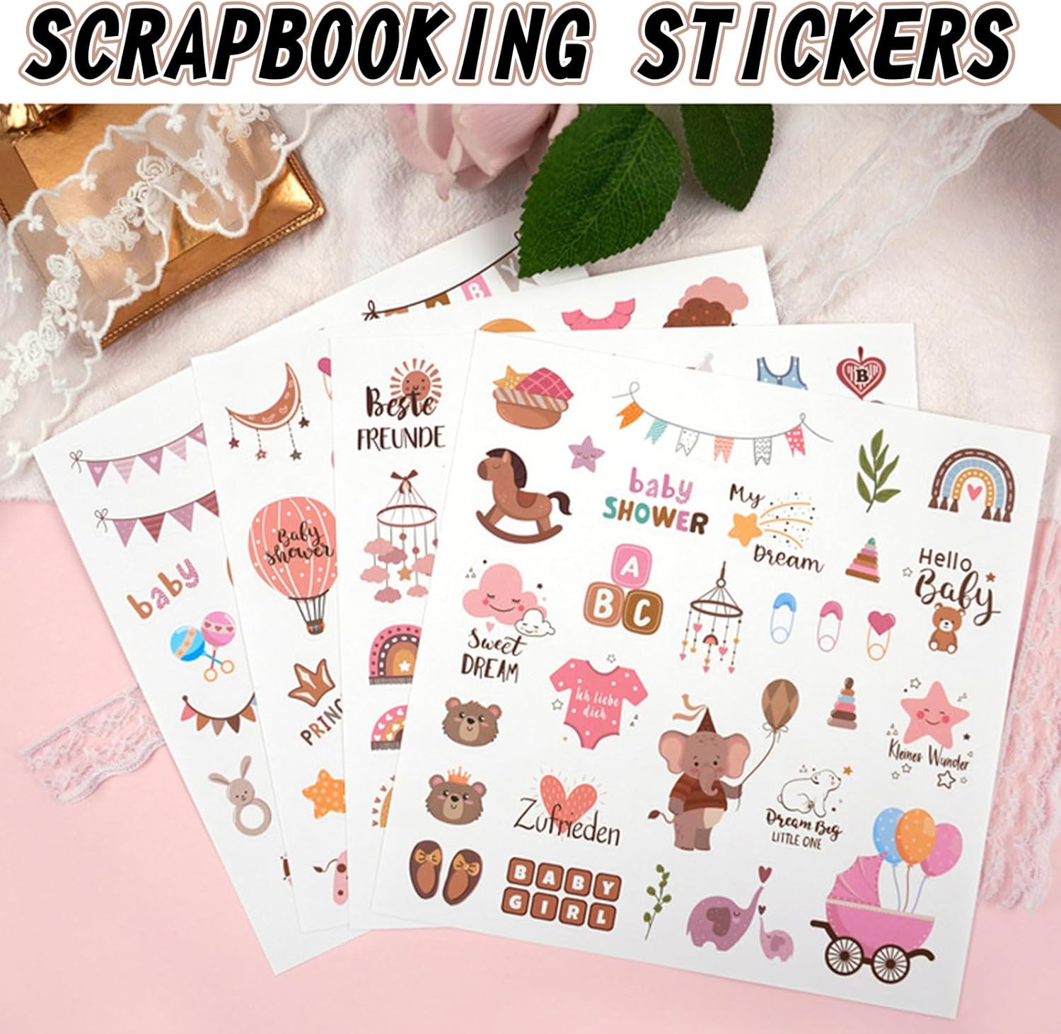 Yeomju Baby Fotoalbum Sticker, 8 Stück 220 Sticker für DIY und Scrapbook Yeomju Baby Fotoalbum Sticker, 8 Stück 220 Sticker für DIY und Scrapbook