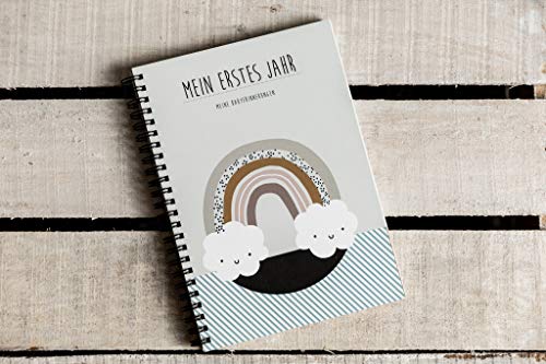 Babyalbum „Mein erstes Jahr" zum Ausfüllen – Doppelseite pro Monat