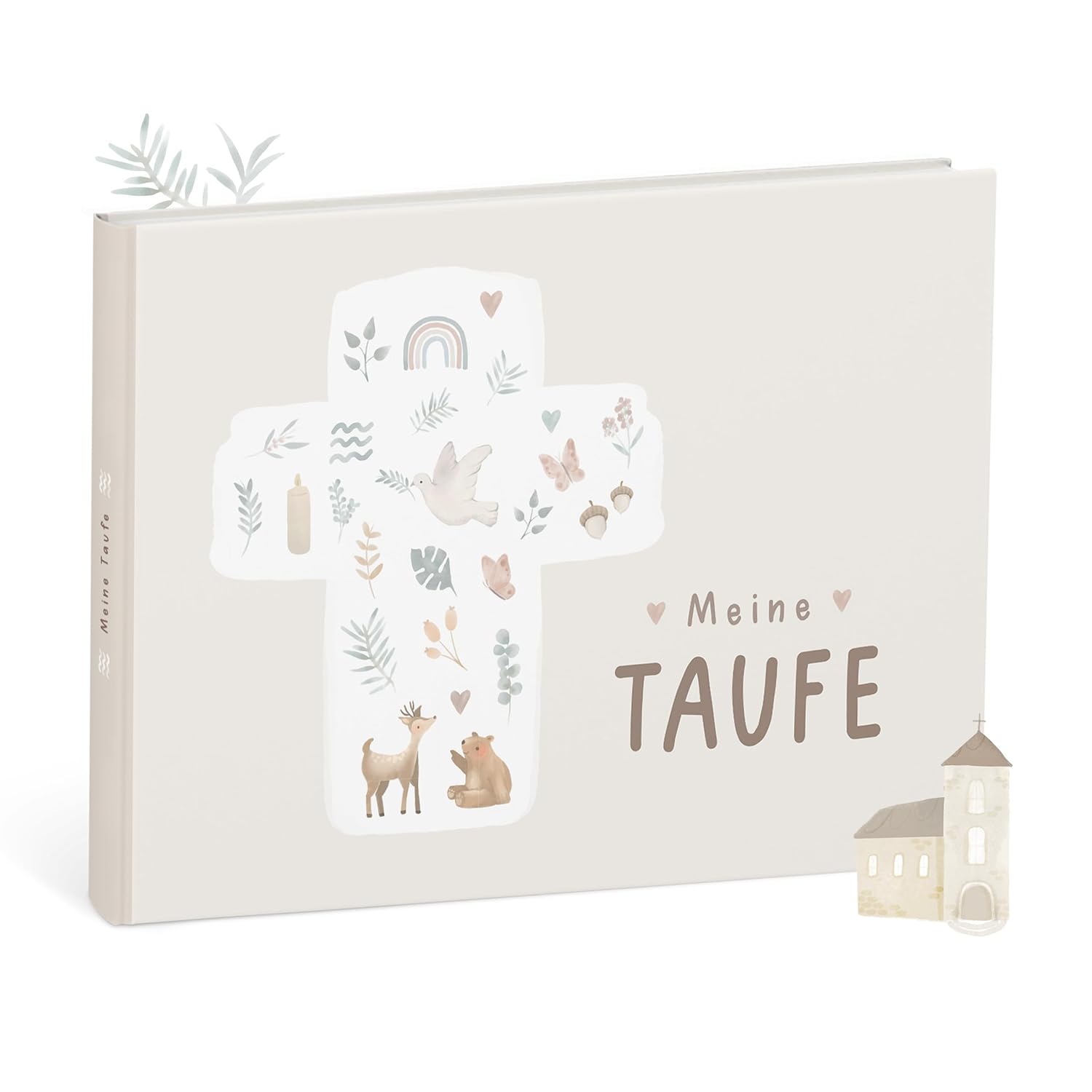 mintkind Erinnerungsalbum „Meine Taufe" Beige – Taufgeschenk