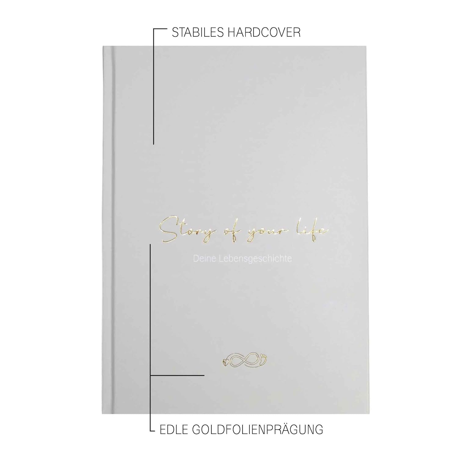 LEAF & GOLD® Babybuch: Erinnerungen vom 1. bis 18. Jahr