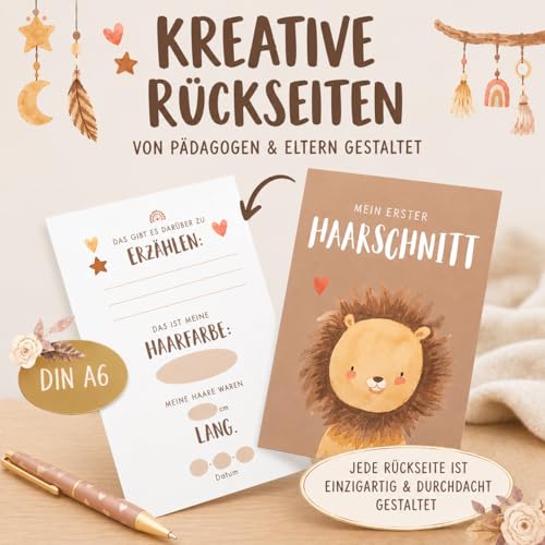 Eulentaler Meilensteinkarten Baby „Mein erstes Jahr" – 48 Karten, Boho