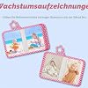 Fintie Baby-Stofffotoalbum „Regenherzen" – 18 Fotos, mit Haken