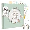 Premium Babyalbum „Mein erstes Jahr" Natur – 176 Seiten, Goldprägung