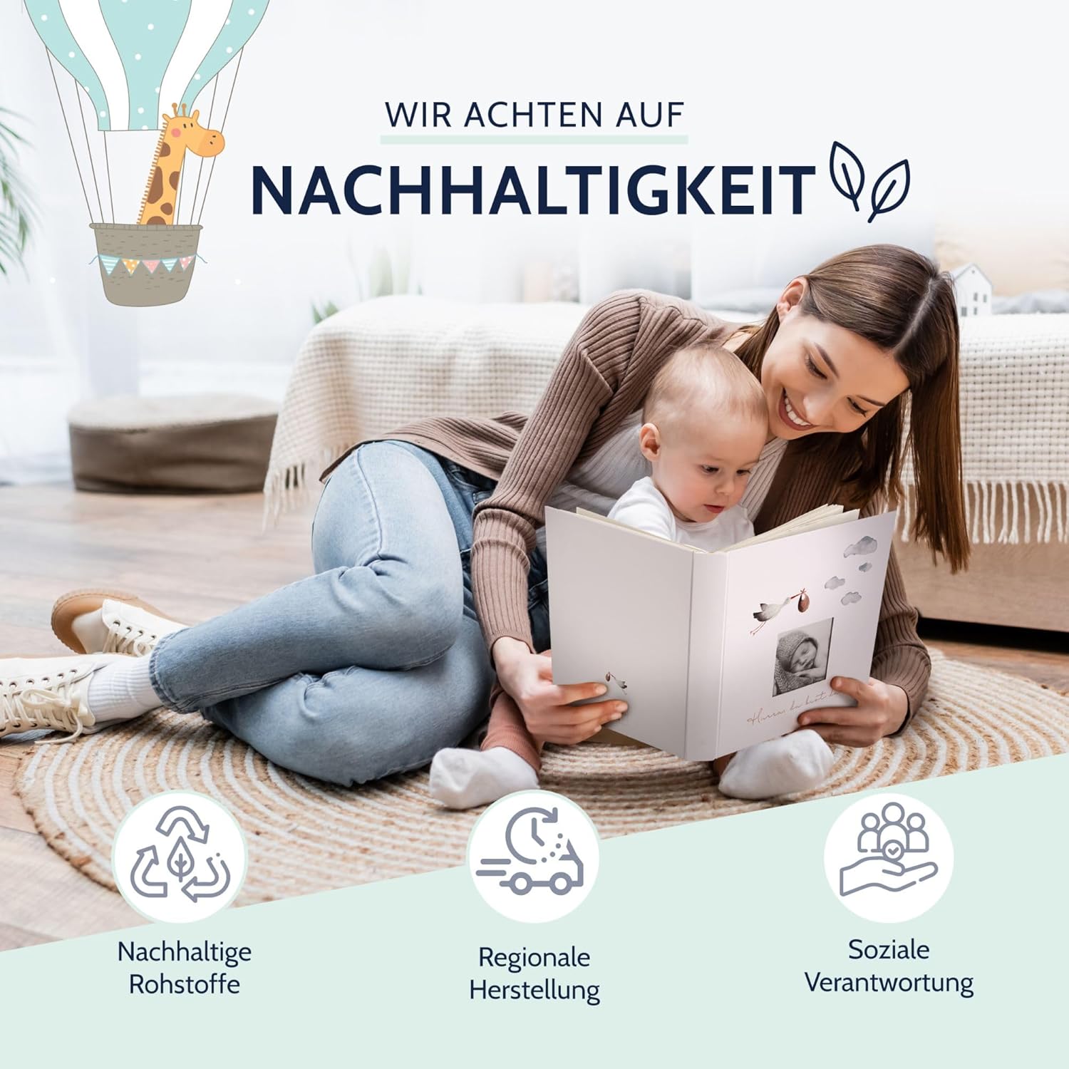 Goldbuch Babyalbum 'Hurra - Du bist da!', Kunstdruckeinband, 62 Seiten Goldbuch Babyalbum 'Hurra - Du bist da!', Kunstdruckeinband, 62 Seiten