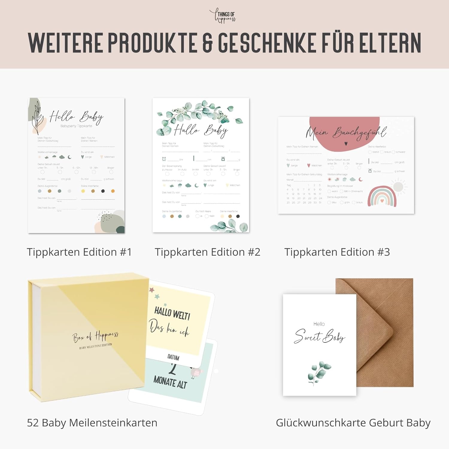 Baby Sticker Set | 197 Aufkleber für Babyalbum & Scrapbook Baby Sticker Set | 197 Aufkleber für Babyalbum & Scrapbook
