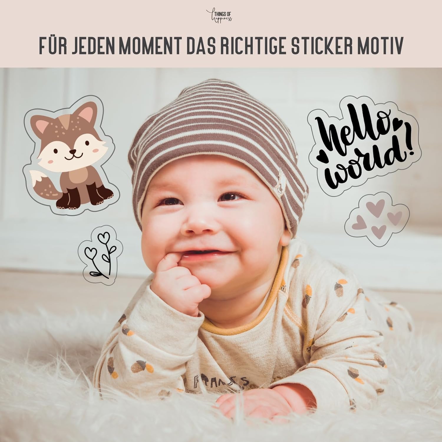 Baby Sticker Set | 197 Aufkleber für Babyalbum & Scrapbook Baby Sticker Set | 197 Aufkleber für Babyalbum & Scrapbook