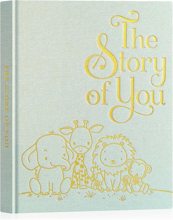 Lanpn „The Story of You" Babytagebuch (5 Jahre) – Leinen Rosa
