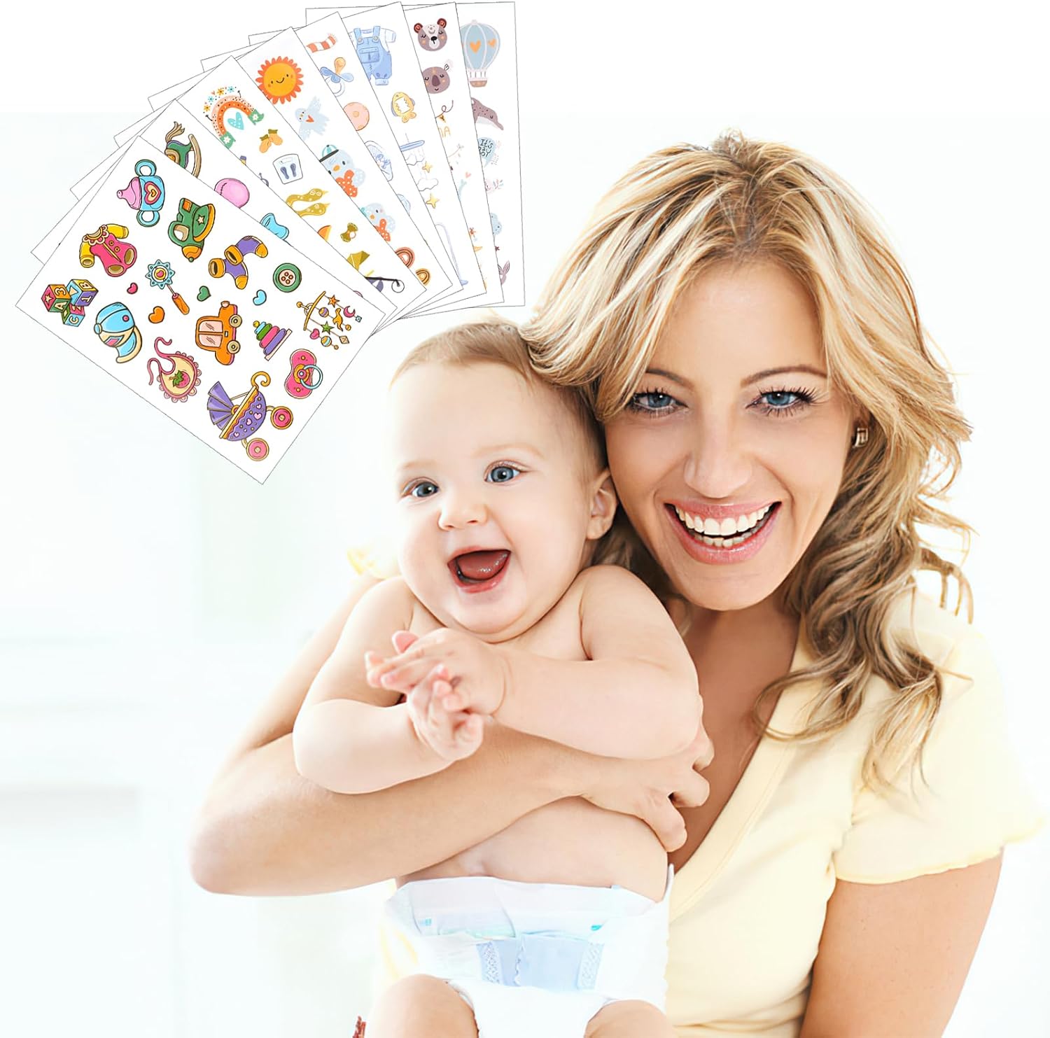 361er Sticker-Set für Babyalben – Erinnerungen festhalten 361er Sticker-Set für Babyalben – Erinnerungen festhalten