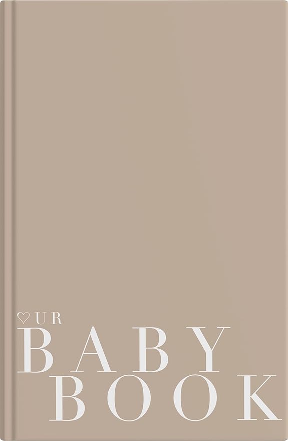 Schwangerschafts- & Babytagebuch 2-in-1 – Hardcover Beige, Made in Germany