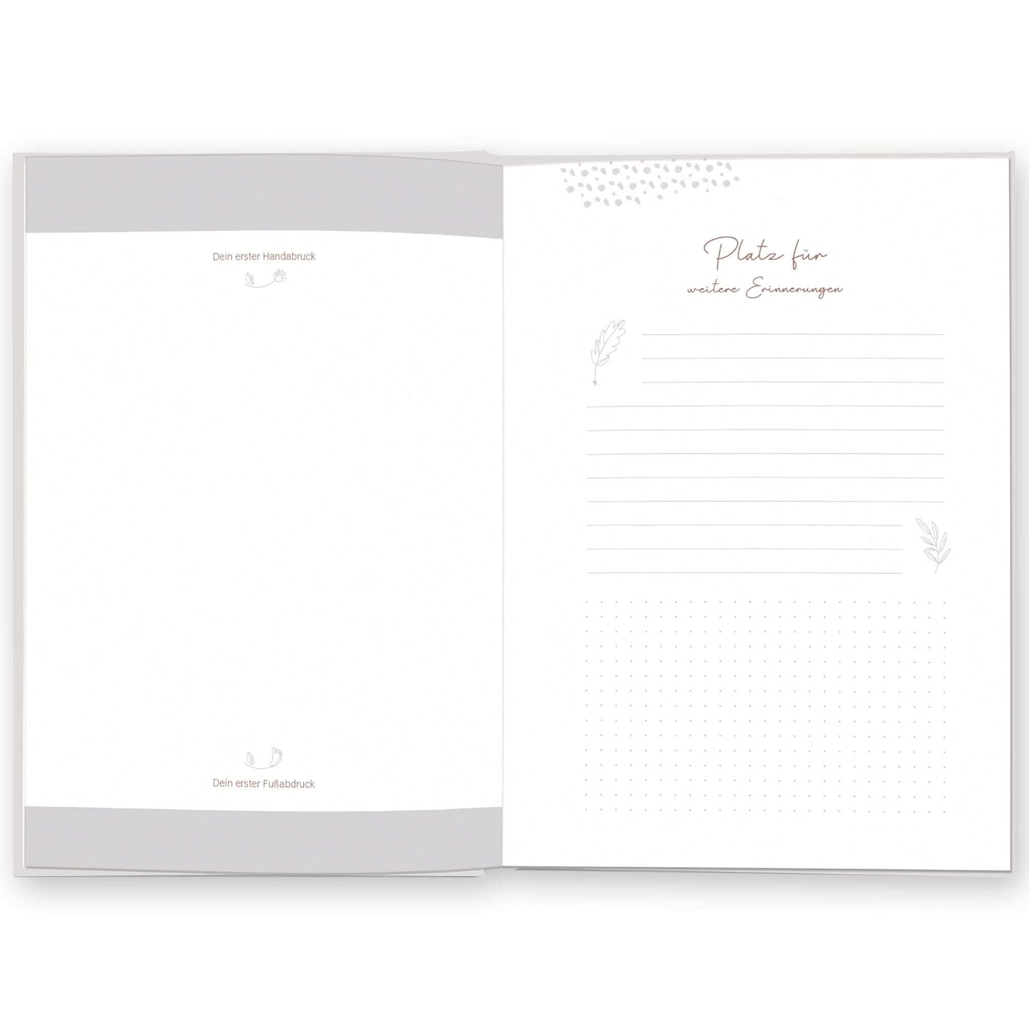 LEAF & GOLD® Babybuch: Erinnerungen vom 1. bis 18. Jahr