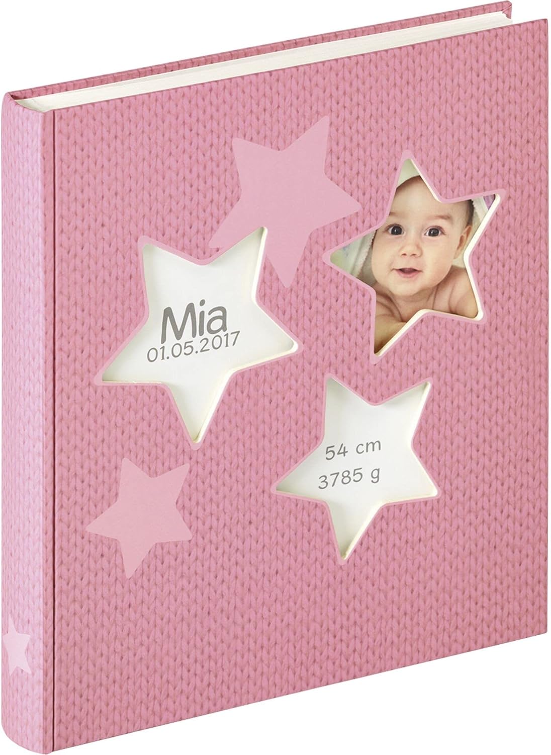 Walther Design Babyalbum Baby Estrella - Rosa Fotoalbum 28x30,5 cm