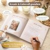 Eulentaler Babyalbum „Boho" – Echtes Leinencover mit Goldprägung