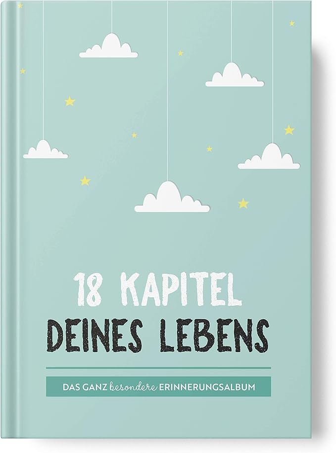 Erinnerungsalbum „Unvergessliche 18 Jahre" – A4 Hardcover, 208 Seiten