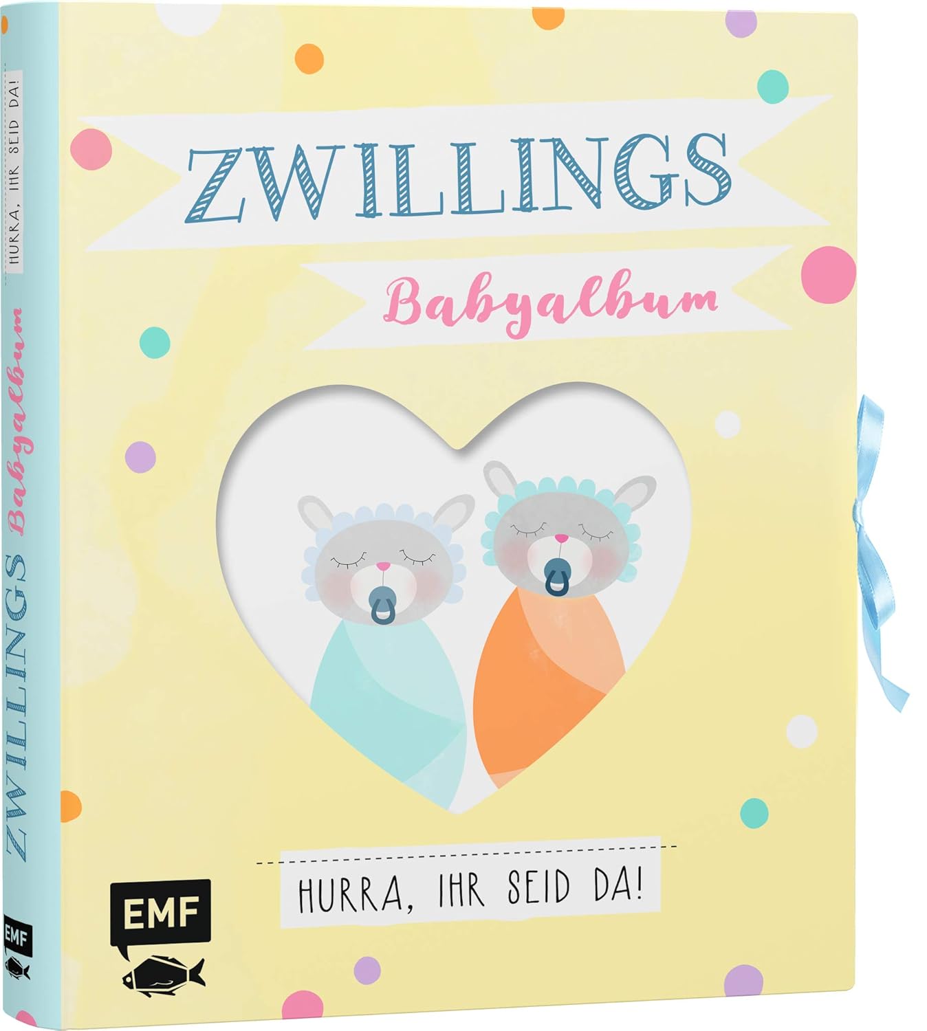 Zwillings-Babyalbum – Hurra, ihr seid da! Mit Extras zum Ausfüllen und Sammeln
