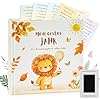 Babytagebuch „Mein erstes Jahr" Leinen mit Waldtieren – 88 Seiten & Abdruck-Set