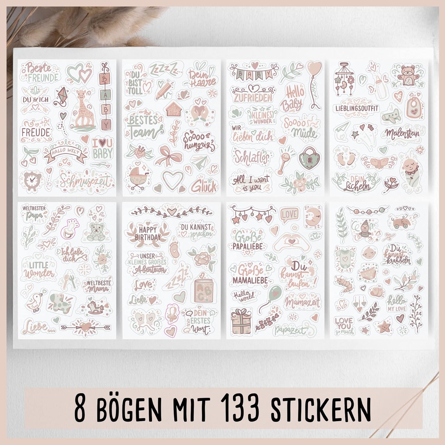 Sticker Baby by snaPmee - Aufkleber-Set mit 133 Motiven für Babyalben und Geschenke Sticker Baby by snaPmee - Aufkleber-Set mit 133 Motiven für Babyalben und Geschenke