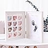 LEcylankEr Baby Hand- & Fußabdruck-Set mit Bilderrahmen, Weiß