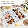 Baby-Fotoalbum 300 Fotos mit Memo & Abdruck-Kit – Leinen Beige