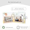 Petinard Baby-Stofffotoalbum „Safari" aus Bio-Baumwolle, mit Beißring