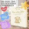 Babytagebuch „Mein erstes Jahr" – 112 Seiten, Goldprägung, FSC, 21×21 cm